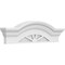 Ekena Millwork Segment Arch W/ Flankers 4 Spoke Architectural Grade PVC Pediment, 24"W x 7"H x 2-1/2"P PEDPS024X070SGF04 - alternate 1